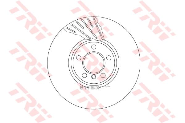 OEM BRAKE DISC FRT RHT-5F07/F10 DF6612S