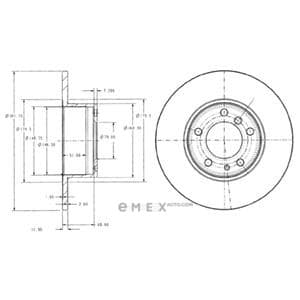 OEM BRAKE DISC (DOUBLE PACK) BG2430