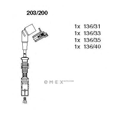 OEM WIRES FOR SPARK PLUGS 203200