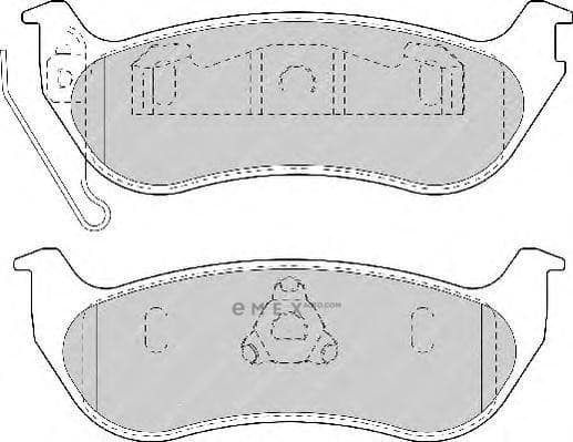 OEM PAD KIT, DISC BRAKE FDB1660