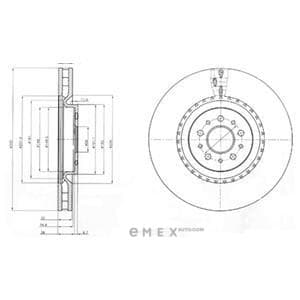 OEM BRAKE DISC (SINGLE PACK) BG9843