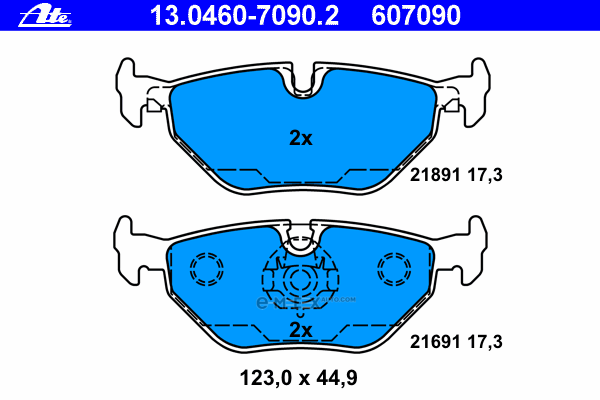 OEM PAD KIT, DISC BRAKE 13046070902