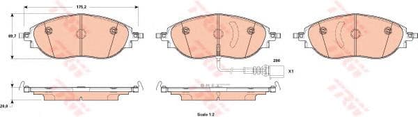 OEM PAD KIT, DISC BRAKE GDB1918