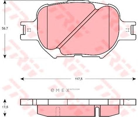 OEM PAD KIT, DISC BRAKE GDB3316