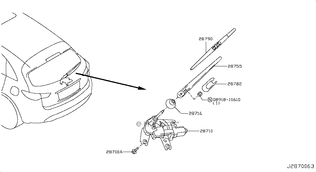 OEM WIPER BLADE ASSY 287901BA0A