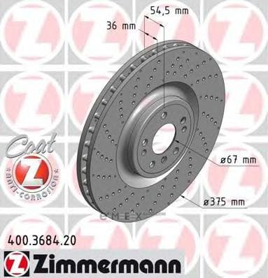 OEM BRAKE DISC FRT DB W166/ML/GL/GLE 400368420