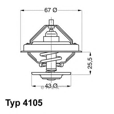 OEM THERMOSTAT 71DEGREE 410571D