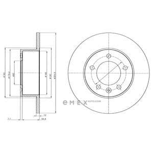 OEM BRAKE DISC (DOUBLE PACK) BG4320