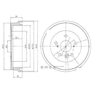 OEM BRAKE DRUM BF495