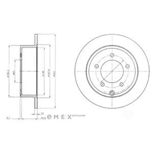 OEM BRAKE DISC (DOUBLE PACK) BG4179