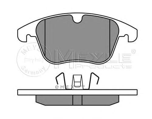 OEM Brake Pad Set, disc brake 0252412319PD