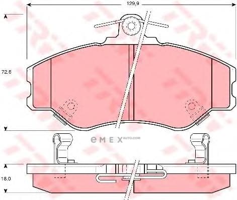 OEM PAD KIT, DISC BRAKE GDB3089