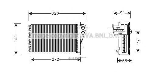 OEM RADIATOR ASSY, HEATER PE6199