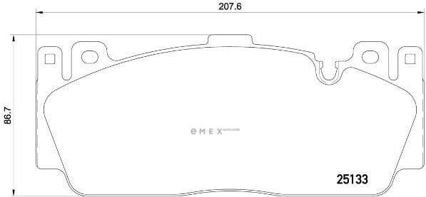 OEM PAD KIT, DISC BRAKE P06079