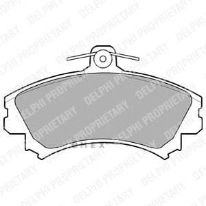 OEM BRAKE PAD AXLE SET LP993