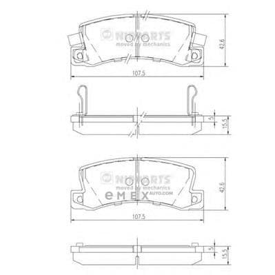 OEM PAD KIT, DISC B J3612013