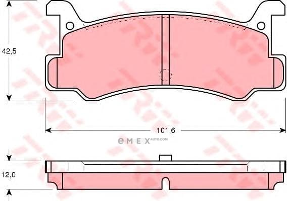 OEM PAD KIT, DISC BRAKE GDB375