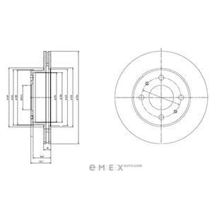 OEM BRAKE DISC (DOUBLE PACK) BG3946