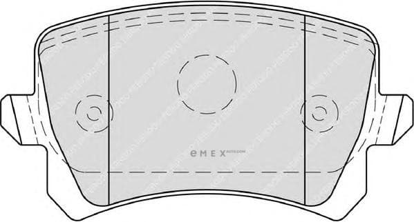 OEM PAD KIT, DISC BRAKE FDB4058