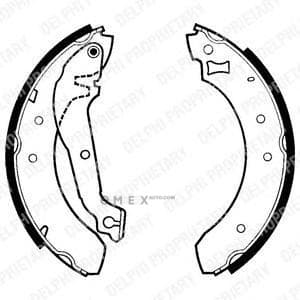 OEM BRAKE SHOE AXLE SET LS1268