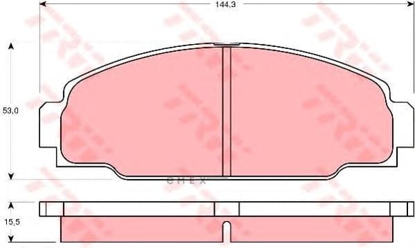 OEM PAD KIT, DISC BRAKE GDB3090