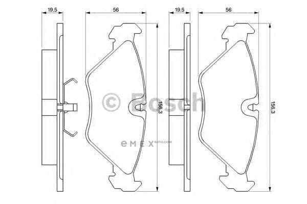 OEM BREMSBELAG SAAB 9000 0986461766