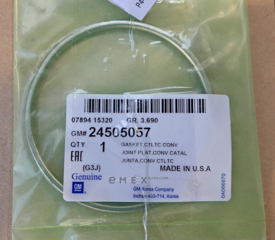 OEM GASKET, EXH MANIF PIPE U-6N-1 24505057