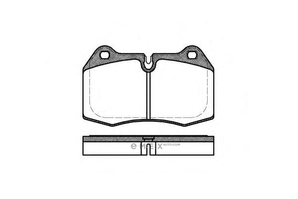 OEM BRAKE PAD SET FRT BMW E38/728,730,735/18MM 044100