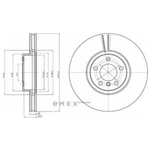 OEM BRAKE DISC (SINGLE PACK) BG9063