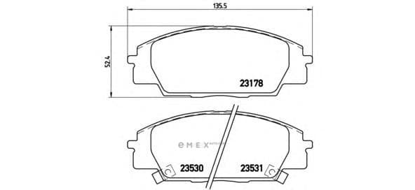 OEM PAD KIT, DISC BRAKE P28032