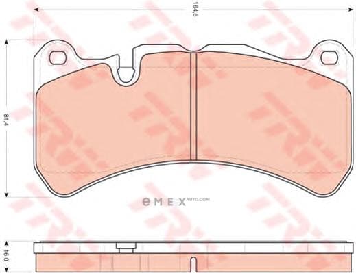 OEM PAD KIT, DISC BRAKE GDB1739