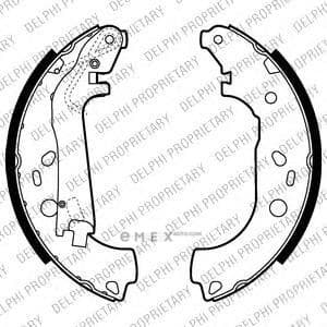 OEM BRAKE SHOE AXLE SET LS2014