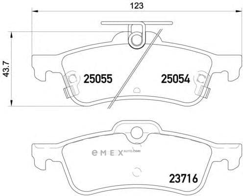 OEM PAD KIT, DISC BRAKE P28070