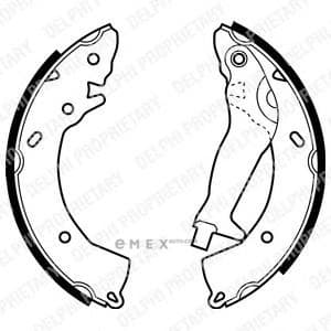 OEM BRAKE SHOE AXLE SET LS1966