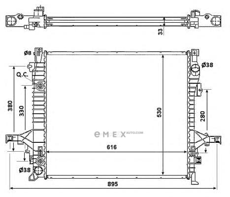 OEM RADIATOR ASSY, A/C 58356