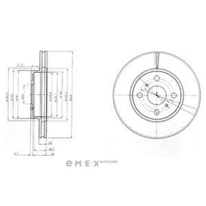 OEM BRAKE DISC (DOUBLE PACK) BG4053