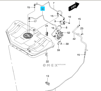 OEM TUBE,FUEL FILTER RR 96553795