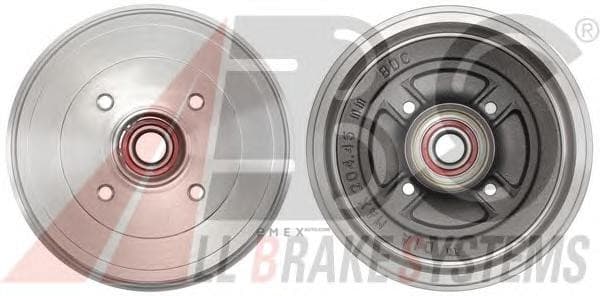 OEM Brake Drums + Bearing/ABS Ring 2828SC