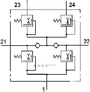 OEM QUADRUPLE PROTECTION VALVE 9347140100