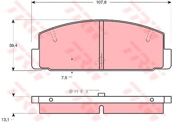 OEM PAD KIT, DISC BRAKE GDB1027