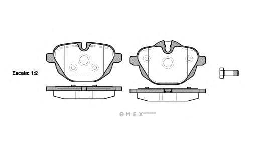 OEM Brake Pad Set, disc brake 142100