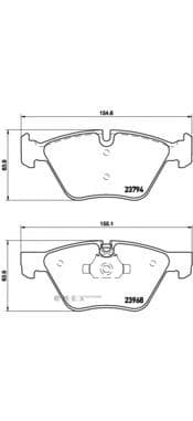 OEM brakepad P06036