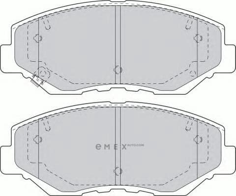 OEM PAD KIT, DISC BRAKE FDB1658