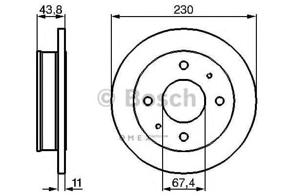 OEM BREMSSCHEIBE 0986478727