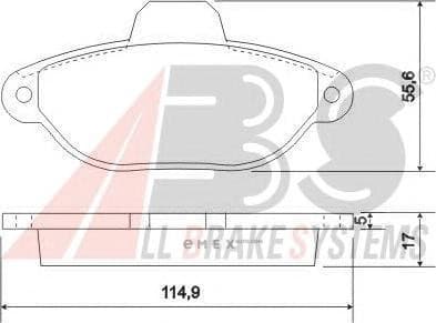 OEM PAD KIT, DISC BRAKE 36854