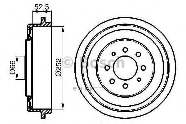 OEM BREMSTROMMEL 0986477067