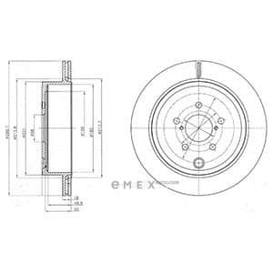 OEM BRAKE DISC (DOUBLE PACK) BG4288