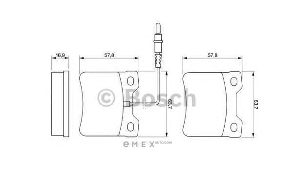 OEM BREMSBELAG DB VITO HA 0986424229