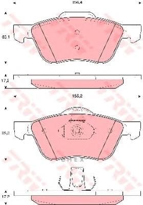 OEM PAD KIT, DISC BRAKE GDB3272