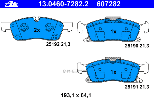 OEM PAD KIT, DISC BRAKE 13046072822